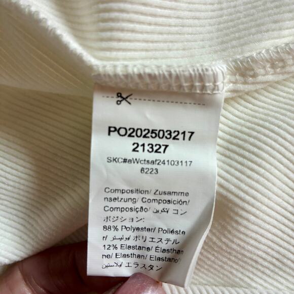 Soft Ivory ribbed womens cardigan New lightweight round neck long sleeve sweater - Picture 5 of 6